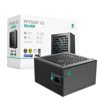 Nguồn máy tính DeepCool PF750D V2 750W 80 PLUS Silver | ATX12V V3.1, 230V EU, Đen