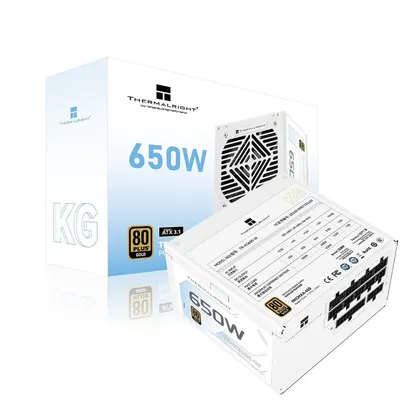 Nguồn Máy Tính Thermalright KG-650-W 650W - White | 80 Plus Gold, PCIe 5.1
