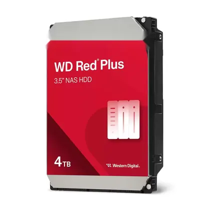 Ổ cứng HDD Western Digital Red Plus 4TB (WD40EFZZ) | SATA, 5400 RPM, CMR, Cache 128MB