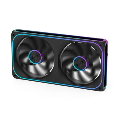 Quạt tản nhiệt PC Centaur Gustcen CG-240 ARGB (Sync Main) | Kit 2 Fan 120mm, 2200 RPM, 110 CFM, Đen