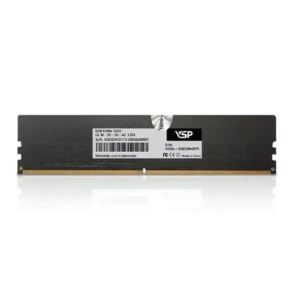 RAM PC VSP 8GB DDR4 3200MHz | (1x8GB), CL18, Hỗ trợ Intel/AMD, XMP, Không Tản (P/N DD04-8GDDR40173)