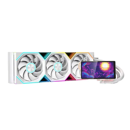 Tản nhiệt nước Leopard Pro Flow 360 ARGB LCD | Trắng