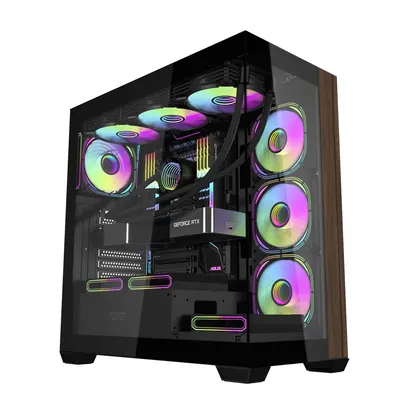 Thùng máy Case Darkflash DS900W ATX Glass - Đen