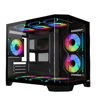 Thùng máy Magic Cubi M Pro - Black | Full M-ATX, AIO 360, không fan Cũ
