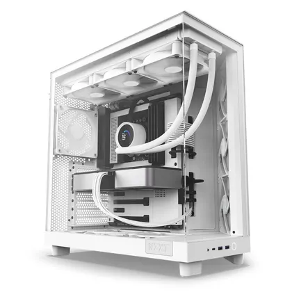 Thùng máy NZXT H6 Flow - Trắng