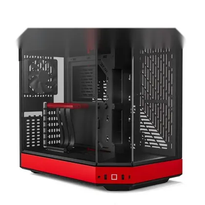 Vỏ Case Hyte Y60 BlackCherry (CS-HYTE-Y60-BR) | Mid-Tower, Dual Chamber, Kèm sẵn Riser PCIe 4.0, Đen Đỏ