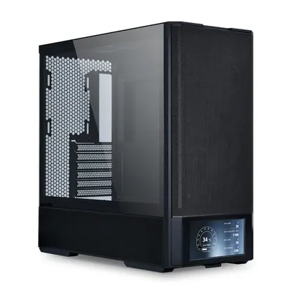 Vỏ Case Lian Li Lancool 207 Black (CASELL207DX) | ATX, Kèm sẵn 4 Fan, LCD 6 inch