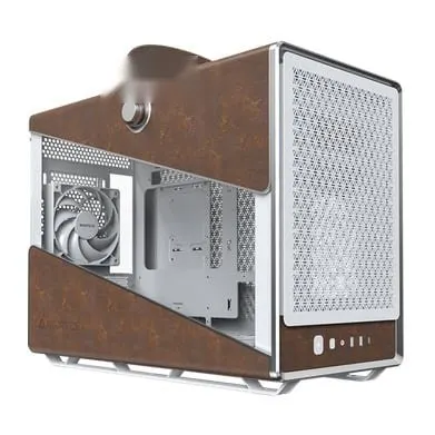 Vỏ Case Montech Heritage Pro (Mini PC) | Trắng, kèm sẵn 4 fan
