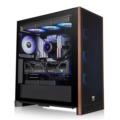 Vỏ Case Thermaltake S370 WS Mid Tower (CA-11J-00M1WN-00) | Mid Tower, Sẵn 4 Fan không Led, Đen