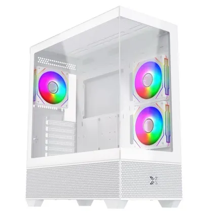 Vỏ Case Xigmatek Alphard ATX - Trắng | Kèm sẵn 3 fan (EN 43826)