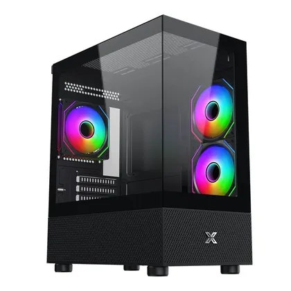 Vỏ Case Xigmatek Alphard M 3IF | M-ATX/ITX, Kèm sẵn 3 fan, Đen