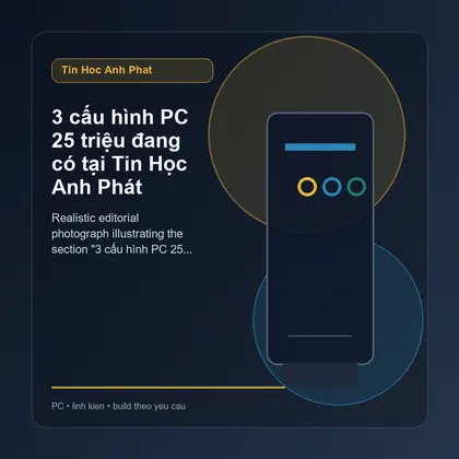 3 cấu hình PC 25 triệu đang có tại Tin Học Anh Phát