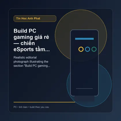 Build PC gaming giá rẻ — chiến eSports tầm 8–9 triệu