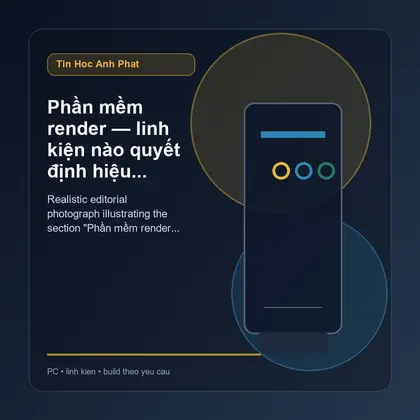 Phần mềm render — linh kiện nào quyết định hiệu năng?