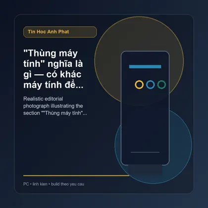"Thùng máy tính" nghĩa là gì — có khác máy tính để bàn không?