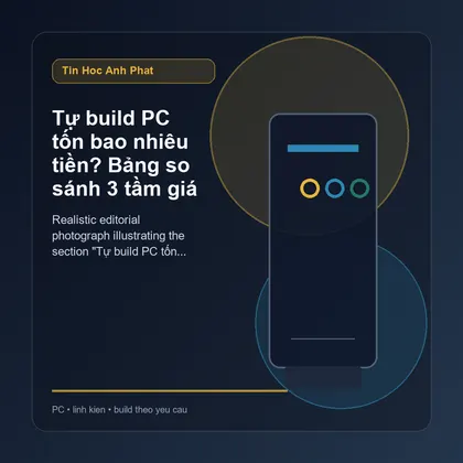 Tự build PC tốn bao nhiêu tiền? Bảng so sánh 3 tầm giá