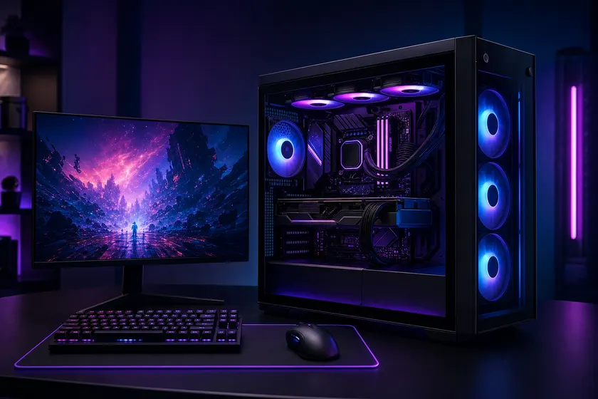 Bộ PC gaming full bộ cấu hình cao với vỏ case RGB và màn hình gaming tại Tin Học Anh Phát