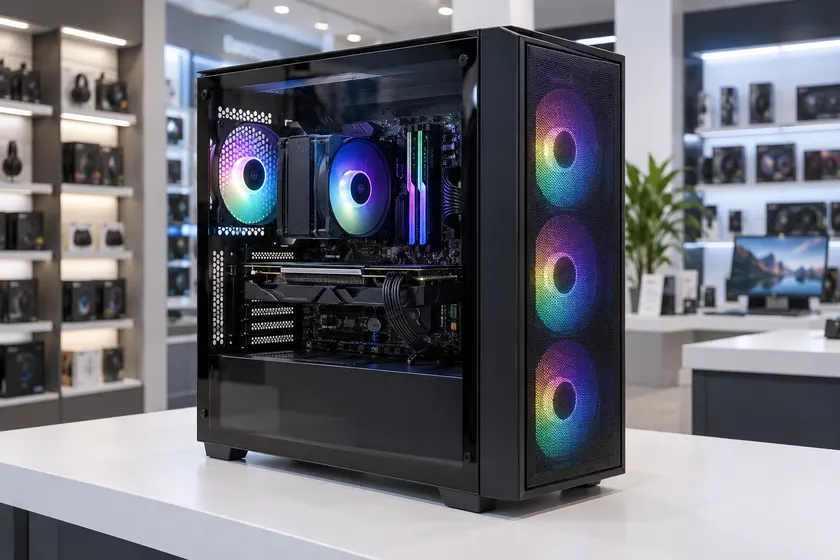 PC gaming cũ có card rời RGB tại cửa hàng Tin Học Anh Phát