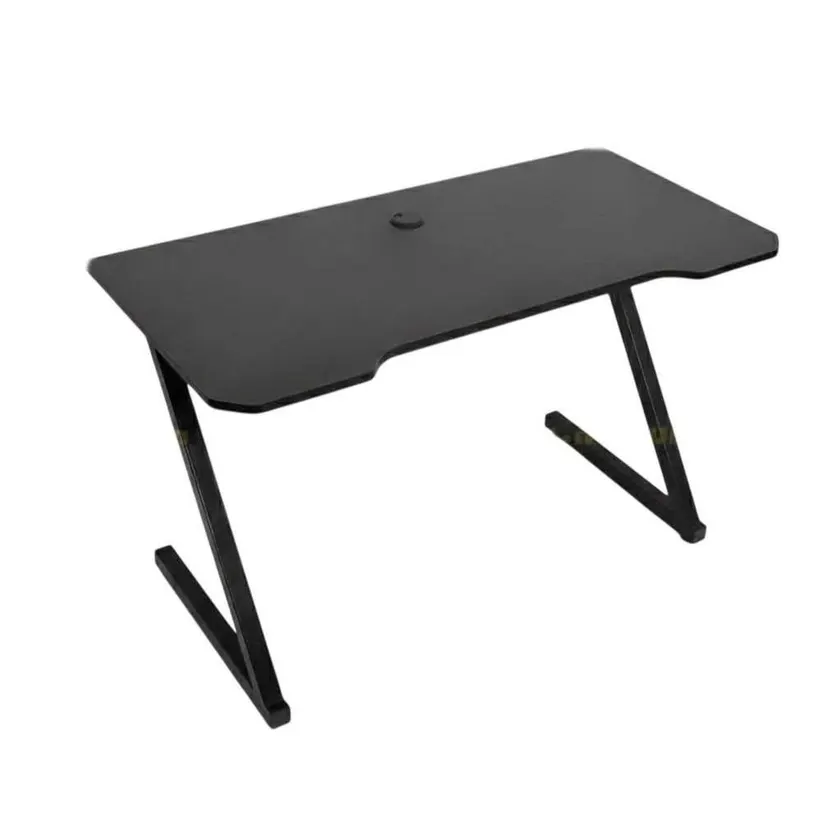 Bàn Gaming chữ Z 1m4 | Khung đen, mặt đen