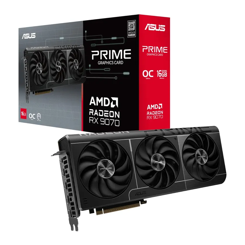 Card màn hình ASUS Prime Radeon RX 9070 OC Edition 16GB GDDR6
