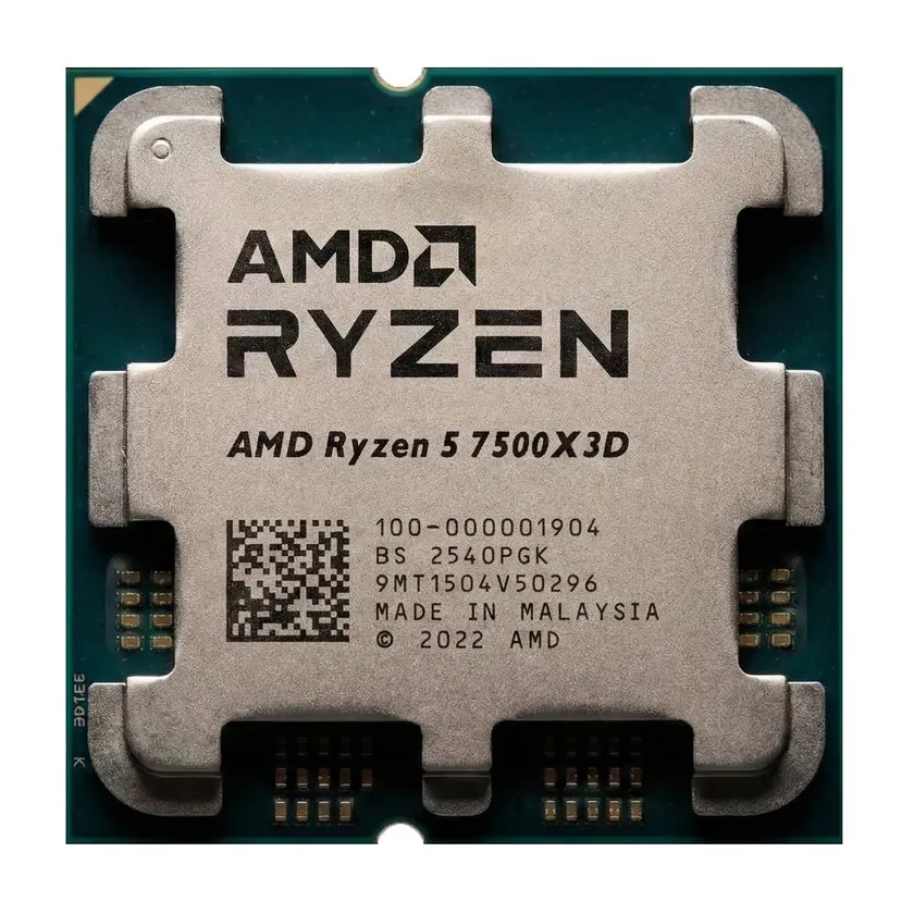 CPU AMD Ryzen 5 7500X3D |  AM5, 6 Nhân/12 Luồng, Max 4.5 GHz | No Box (100-000001904)