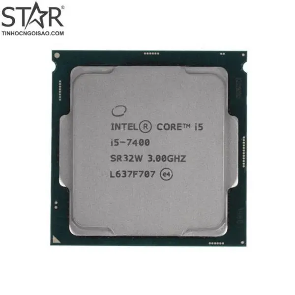 CPU Intel Core i5 7400 Tray | LGA1151, 4 nhân/4 luồng, Max 3.5 GHz