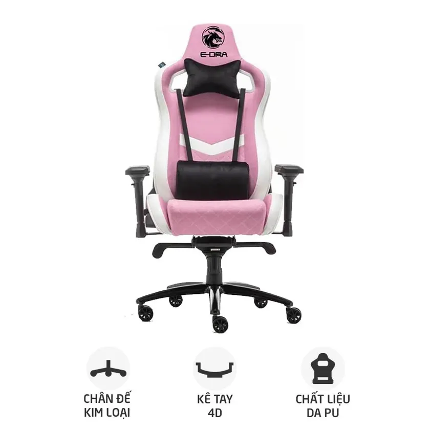 Ghế Gaming E-Dra IRIS EGC228 | Hồng