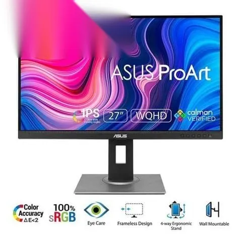 Màn hình máy tính Đồ Họa Asus ProArt PA278QV | 27 inch, 2K, IPS, 75Hz, 100% sRGB, Phẳng
