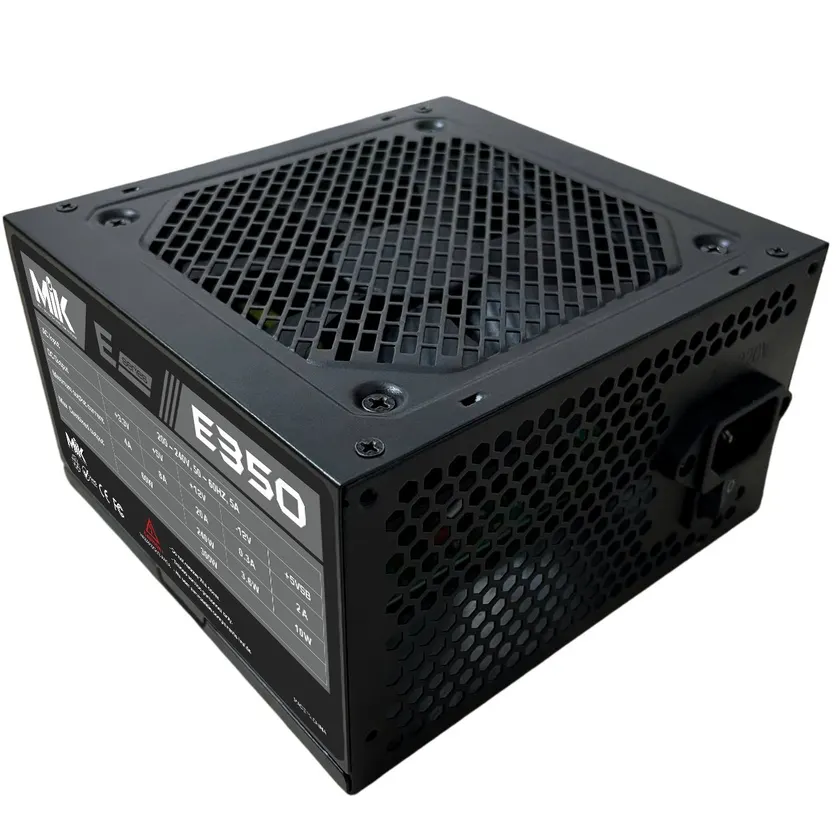Nguồn máy tính MIK E350 250W | ATX, Fan 120mm, Đen