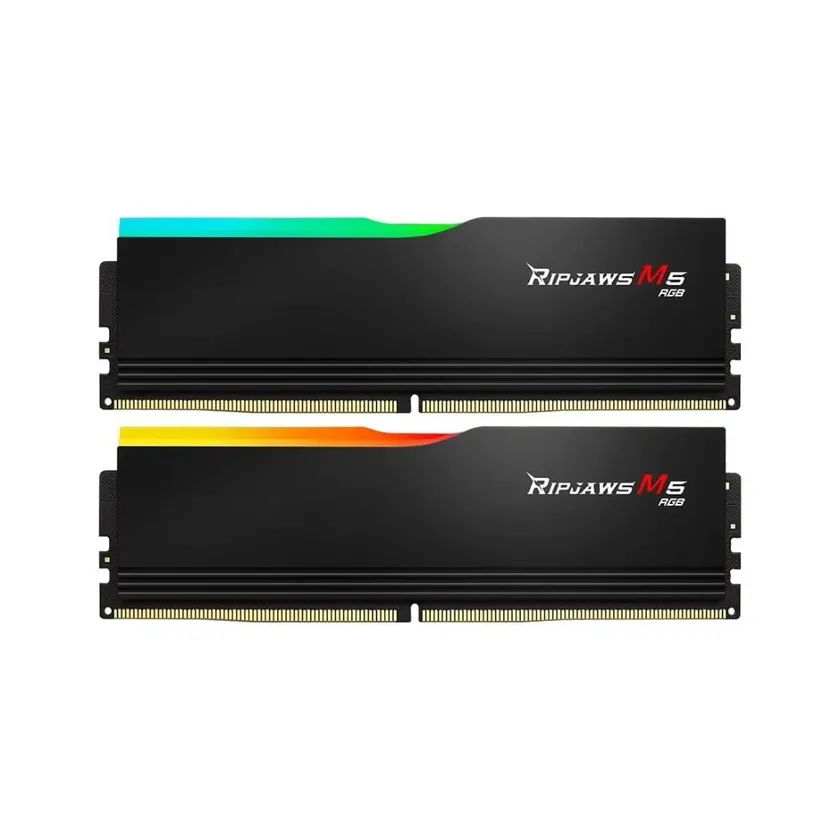 Ram GSkill Ripjaws M5 RGB 32GB - Black | 16GB x 2, DDR5, 6400MHz (F5-6400J3648F16GX2-RM5RK)