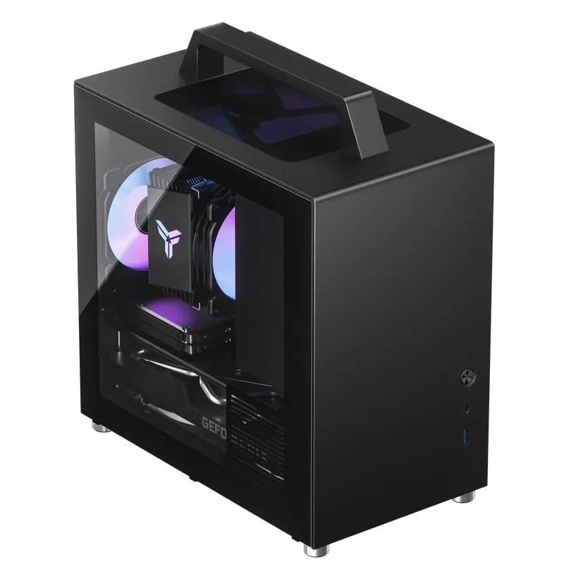 Vỏ Case Jonsbo T8 Plus Black | Mini-ITX, PSU ATX