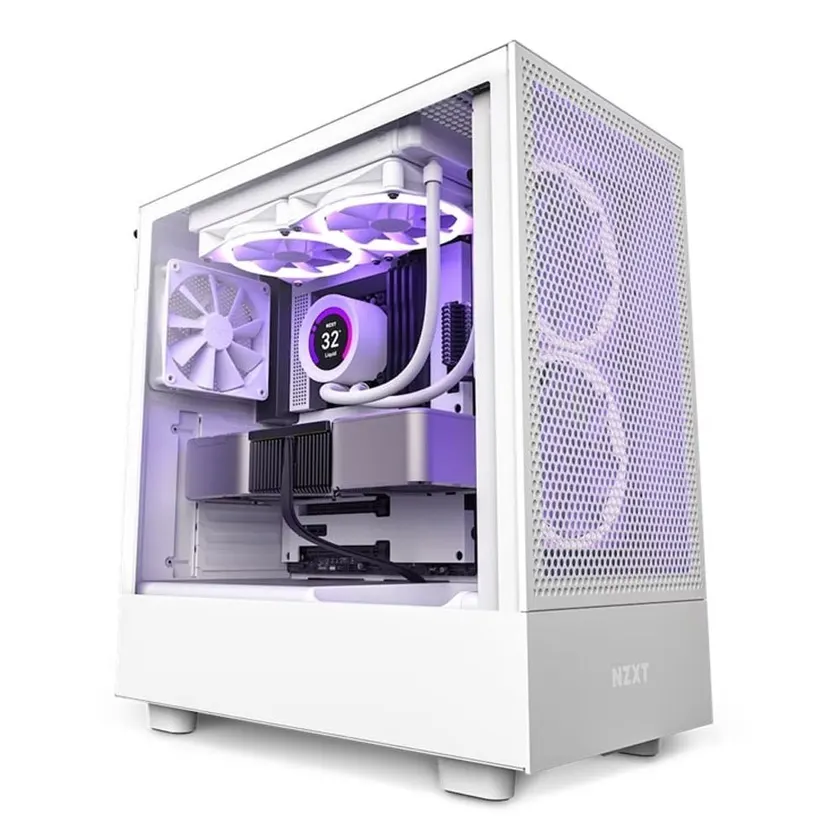 Vỏ Case NZXT H5 Flow RGB WHITE